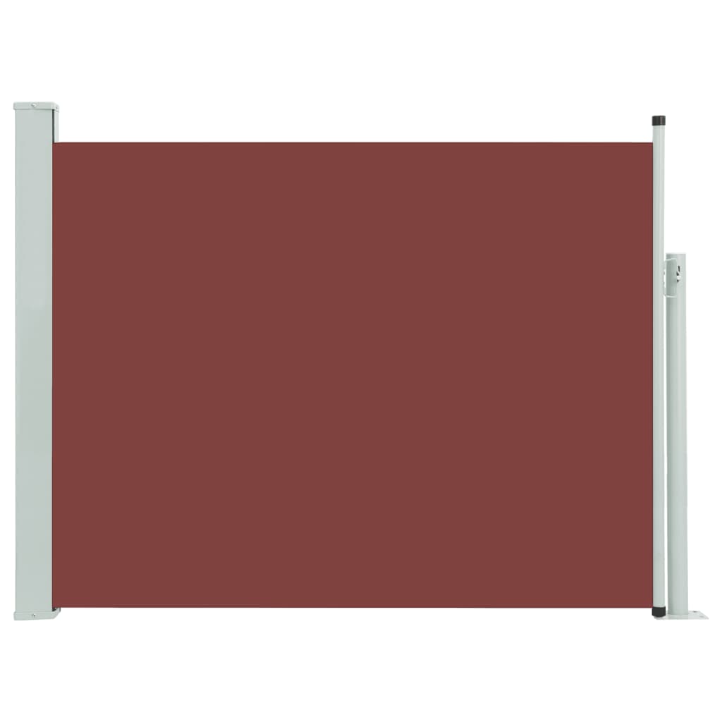 

vidaXL Patio Retractable Side Awning 66.9"x196.9" Brown