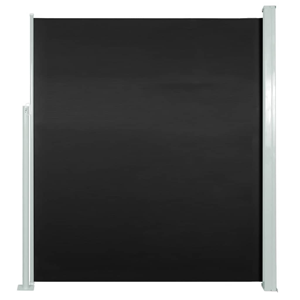 

vidaXL Patio Retractable Side Awning 39.4"x196.9" Black