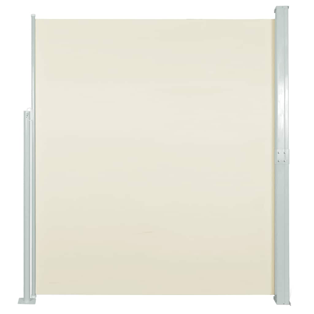 vidaXL Zatahovací boční markýza/zástěna na terasu 140 x 500 cm krémová