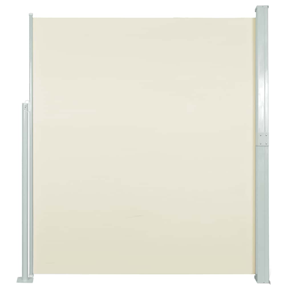 vidaXL Zatahovací boční markýza/zástěna na terasu 140 x 500 cm krémová