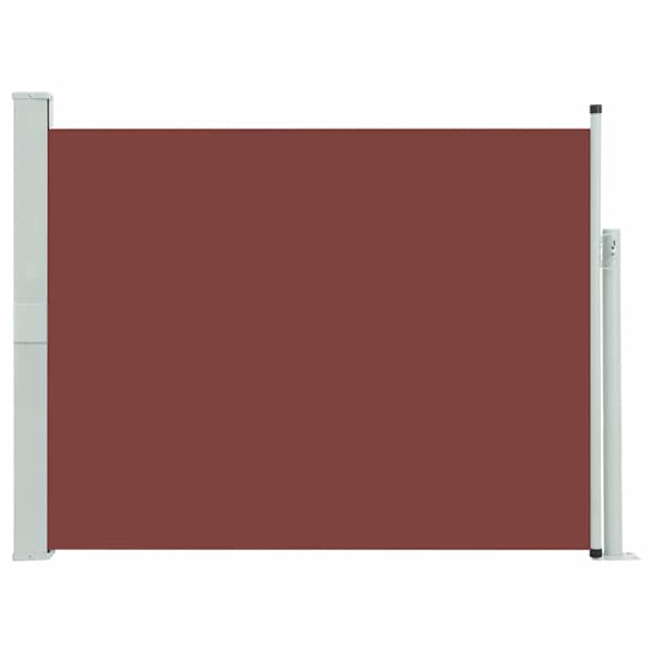 vidaXL lahtit&otilde;mmatav terrassi k&uuml;lgsein, 140 x 500 cm, pruun