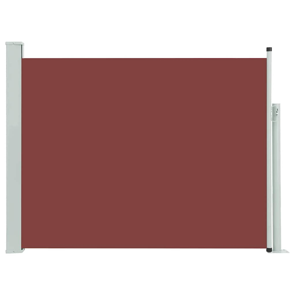 

vidaXL Patio Retractable Side Awning 55.1"x196.9" Brown