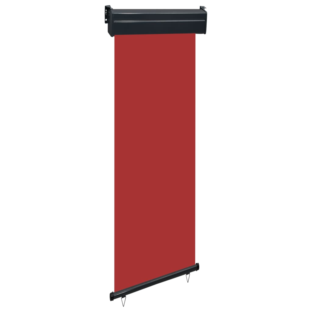 vidaXL Parvekkeen sivumarkiisi 65×250 cm punainen