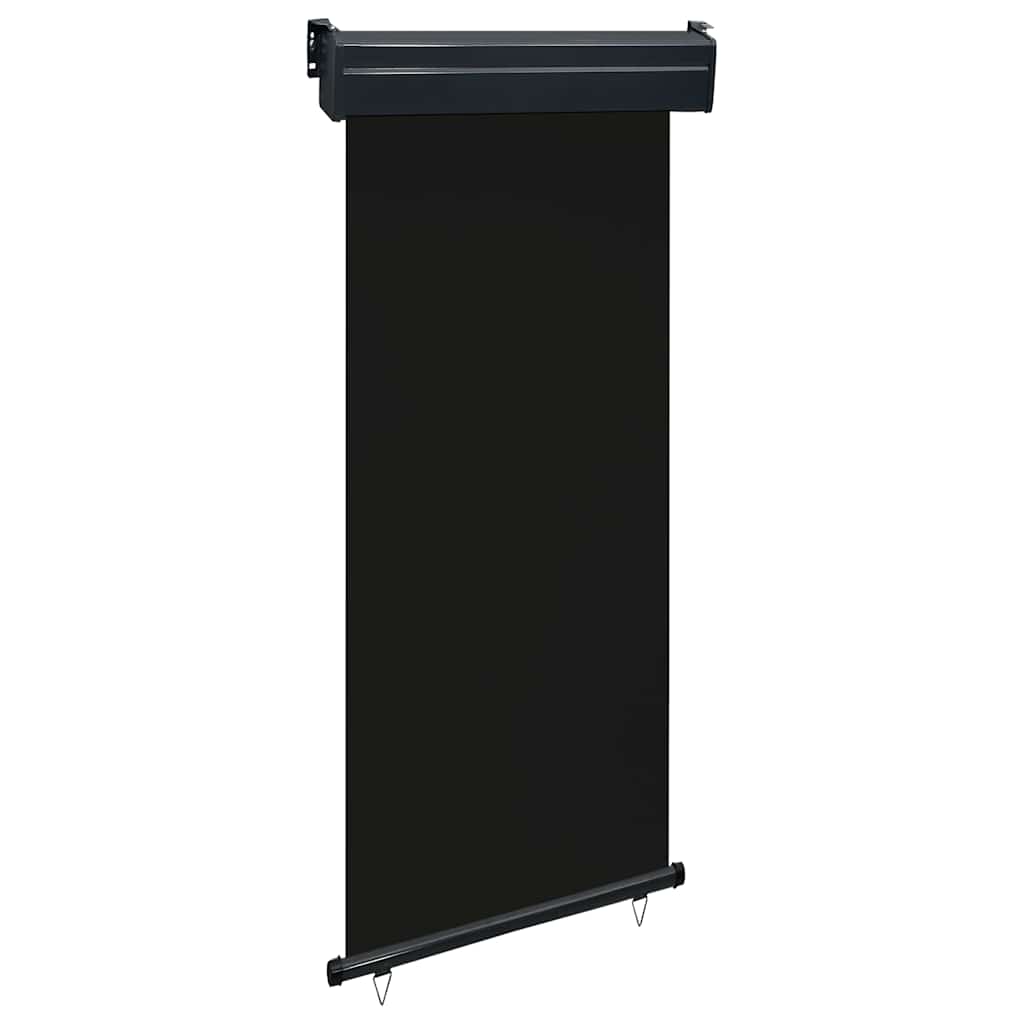 vidaXL Bočná markíza na balkón 80x250 cm, čierna