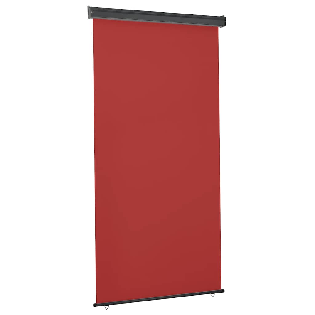 vidaXL Parvekkeen sivumarkiisi 125x250 cm punainen