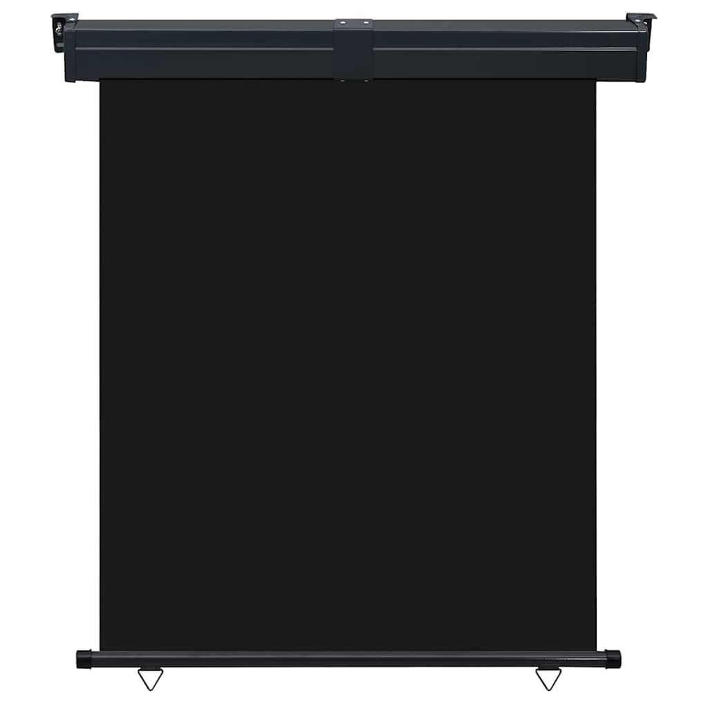 vidaXL Parvekkeen sivumarkiisi 145x250 cm musta