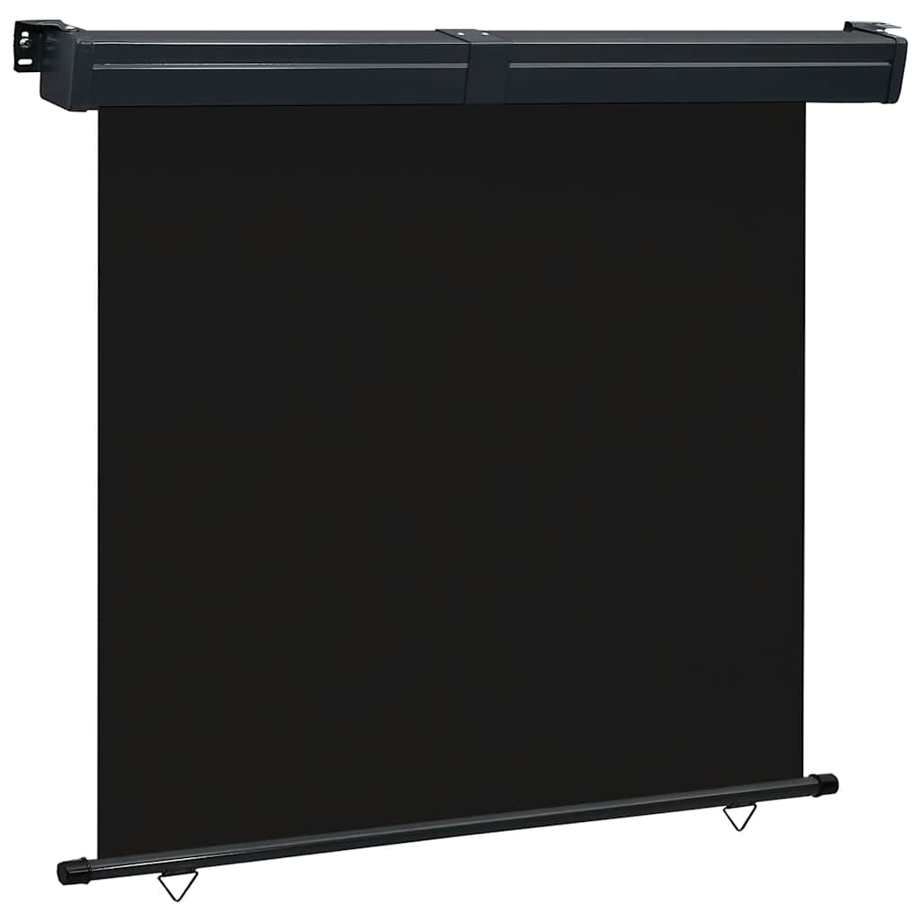 

vidaXL Balcony Side Awning 66.9"x98.4" Black