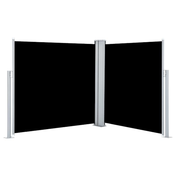 vidaXL lahtit&otilde;mmatav k&uuml;lgsein, must, 100 x 600 cm
