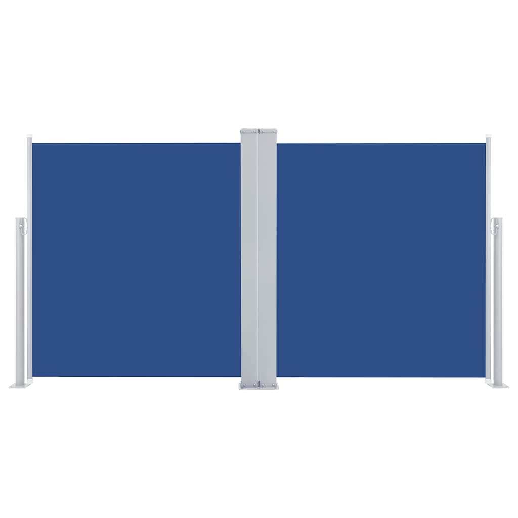 vidaXL Windscherm uittrekbaar 100x600 cm blauw afbeelding