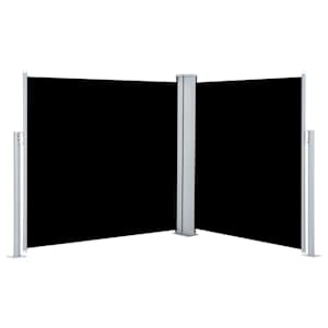 vidaXL lahtit&otilde;mmatav k&uuml;lgsein, must, 120 x 600 cm