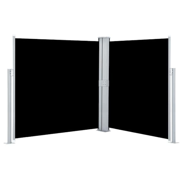 vidaXL lahtit&otilde;mmatav k&uuml;lgsein, must, 140 x 600 cm