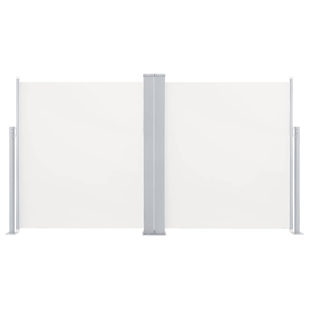 vidaXL Oboustranná zatahovací boční markýza 170 x 600 cm krémová