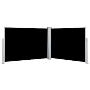 vidaXL lahtit&otilde;mmatav k&uuml;lgsein, must, 100 x 1000 cm