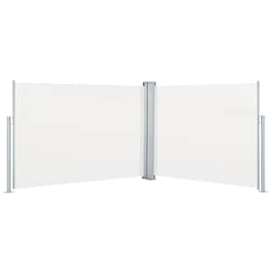 Zatahovací boční markýza / zástěna krémová 120 x 1000 cm - obrázek 2
