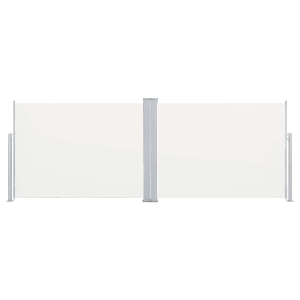 vidaXL Copertină laterală retractabilă, crem, 120 x 1000 cm