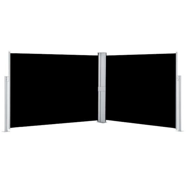 vidaXL lahtit&otilde;mmatav k&uuml;lgsein, must, 170 x 1000 cm