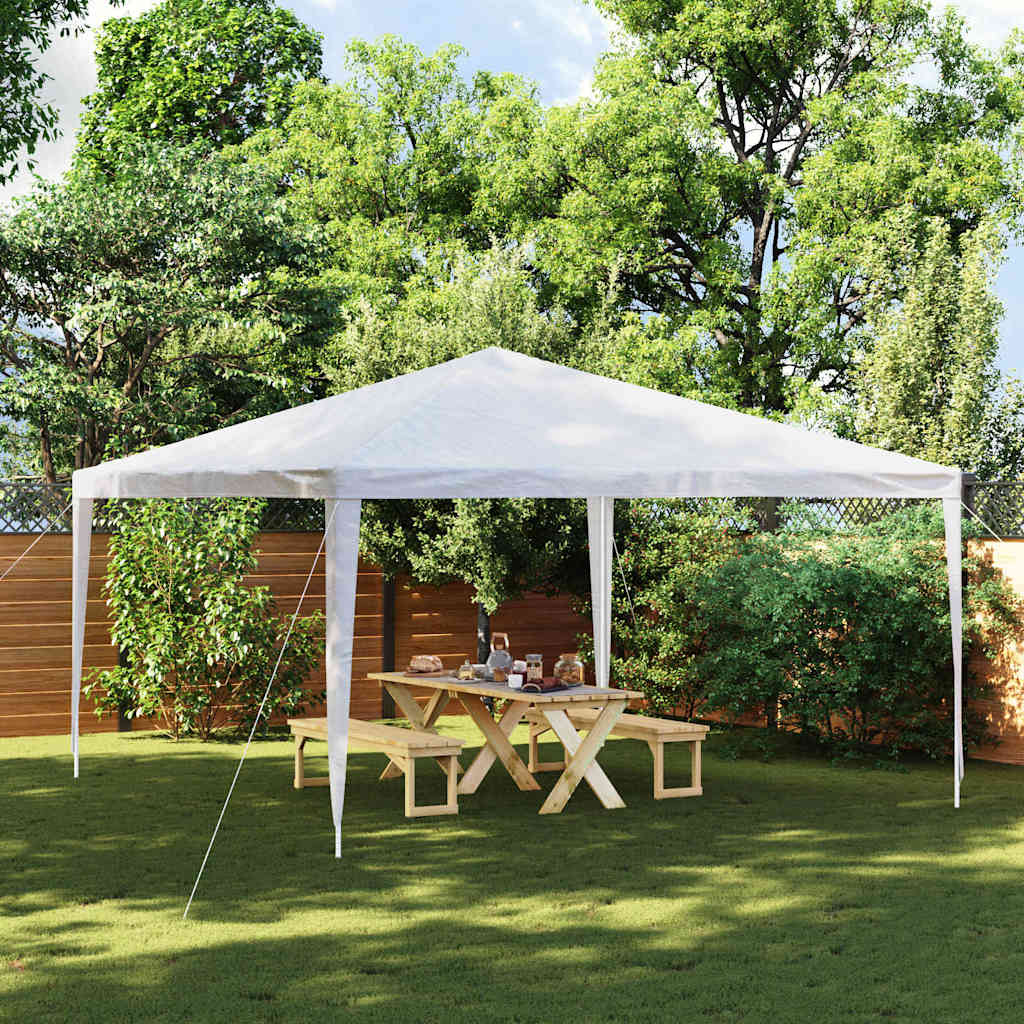 VidaXL dārza nojume, 4x4 m, balta