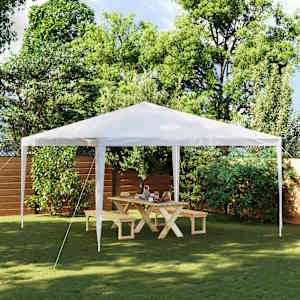 Vrtni šotor 4x4 m bel