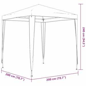 Profesionální party stan 2 x 2 m zelený - obrázek 8