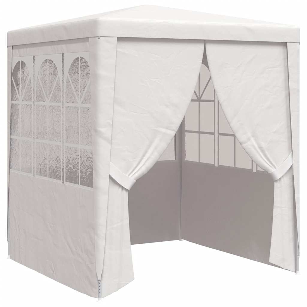 vidaXL Profesionální party stan s bočnicemi 2 x 2 m bílý 90 g/m²