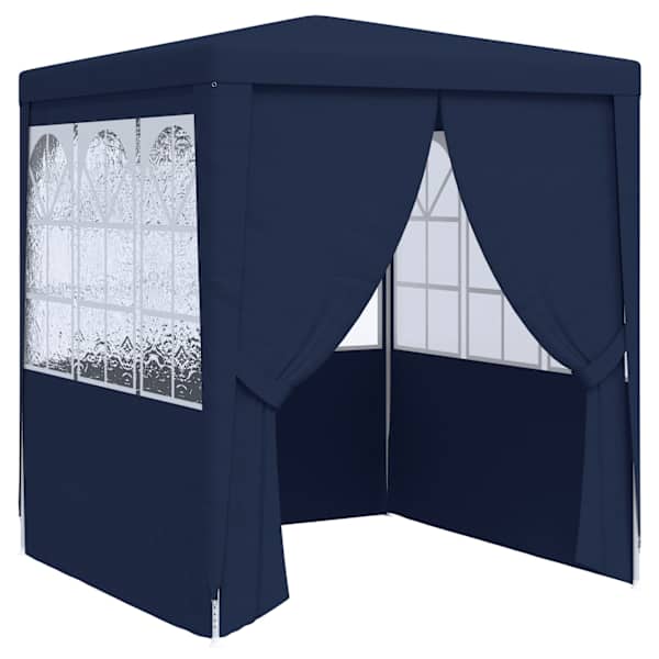 vidaXL professionaalne peotelk k&uuml;lgseintega, 2 x 2 m, sinine 90 g/m&sup2;