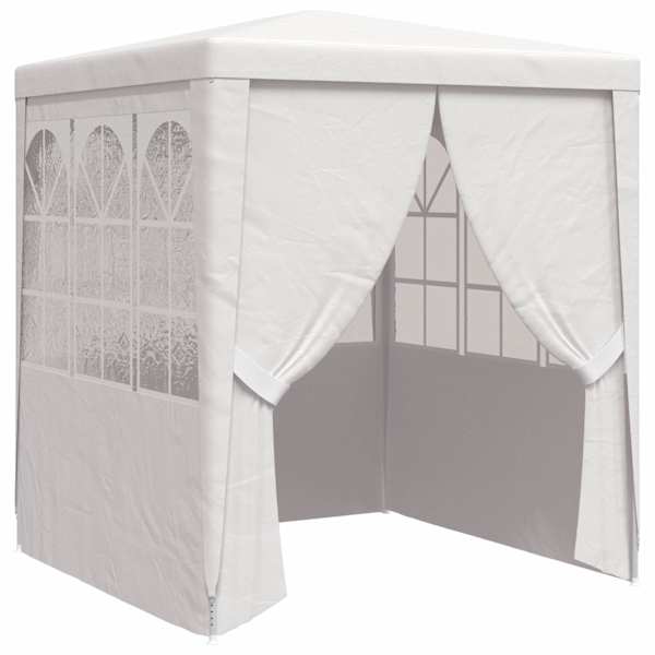 vidaXL professionaalne peotelk k&uuml;lgseintega 2,5 x 2,5 m valge 90 g/m&sup2;