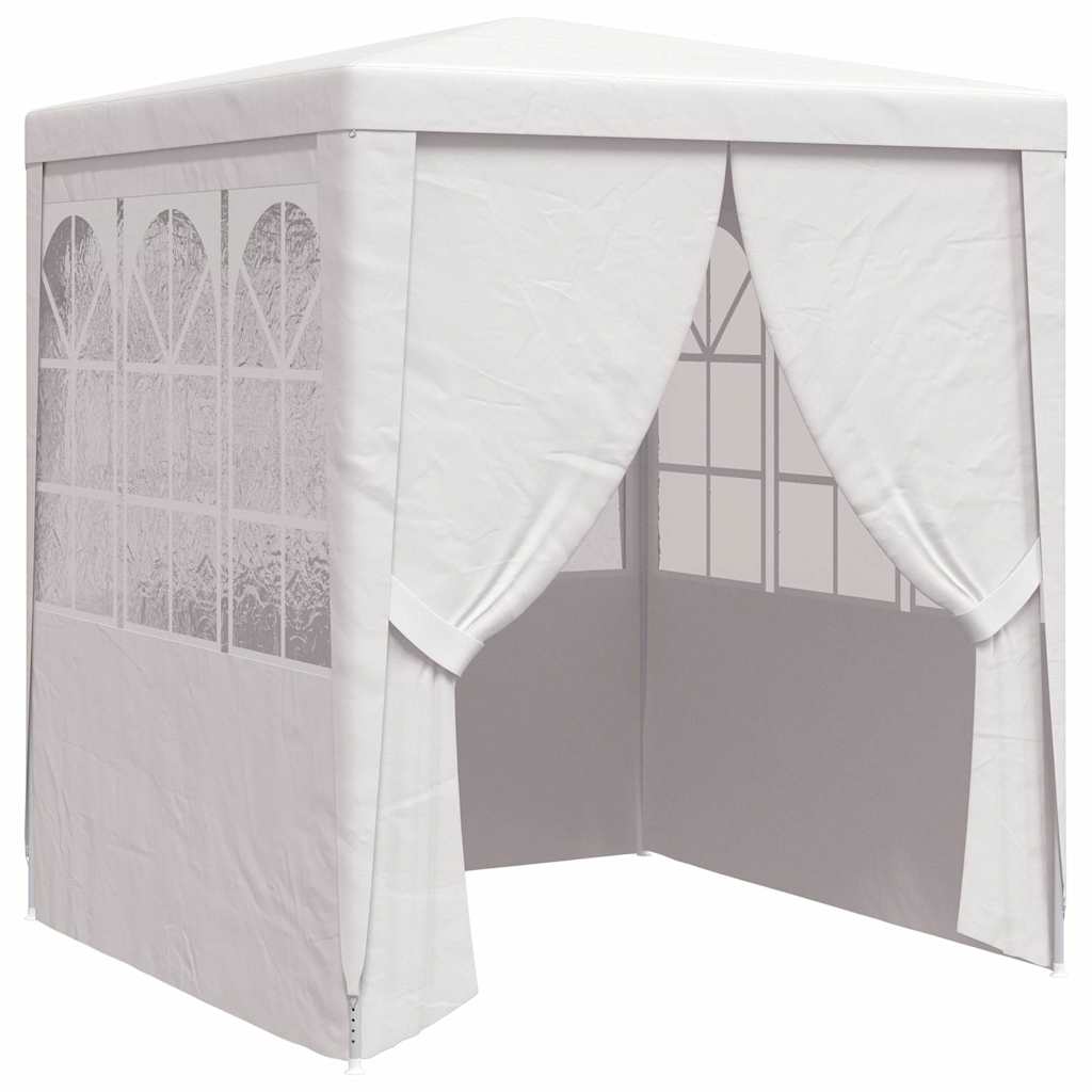 vidaXL Profesionální party stan s bočnicemi 2,5 x 2,5 m bílý 90 g/m²