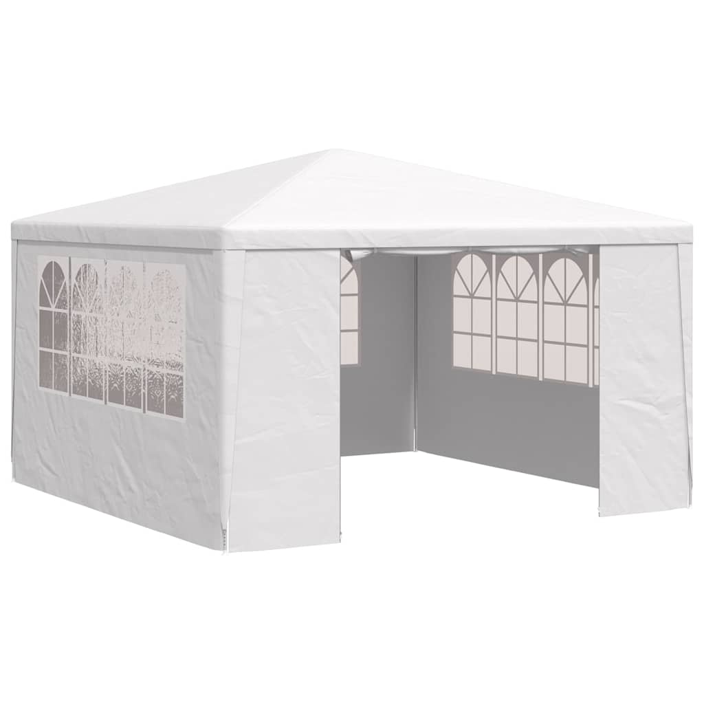 vidaXL Profesionální party stan s bočnicemi 4 x 4 m bílý 90 g/m²