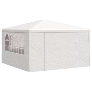 Profesionální party stan s bočnicemi 4 x 4 m bílý 90 g/m² - obrázek 3