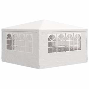 Profesionální party stan s bočnicemi 4 x 4 m bílý 90 g/m² - obrázek 6