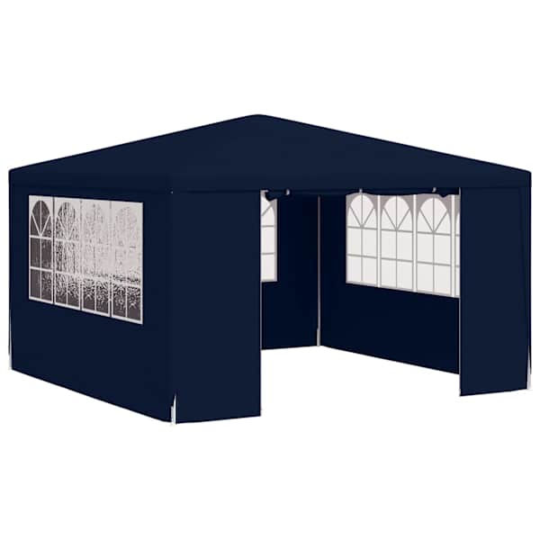 vidaXL professionaalne peotelk k&uuml;lgseintega, 4 x 4 m, sinine 90 g/m&sup2;