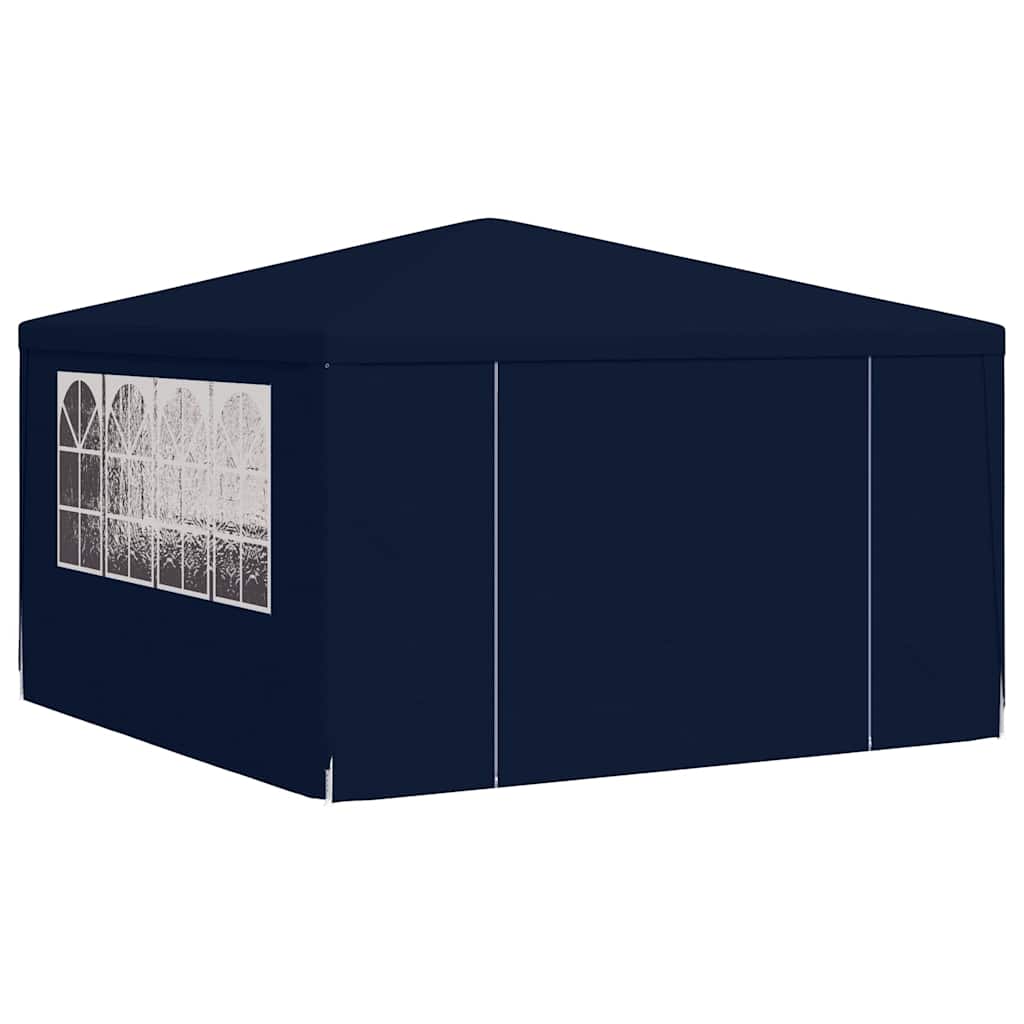 vidaXL Profesionálny párty stan+bočné steny 4x4 m, modrý 90 g/m²