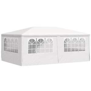 Profesionální party stan s bočnicemi 4 x 6 m bílý 90 g/m² - obrázek 6