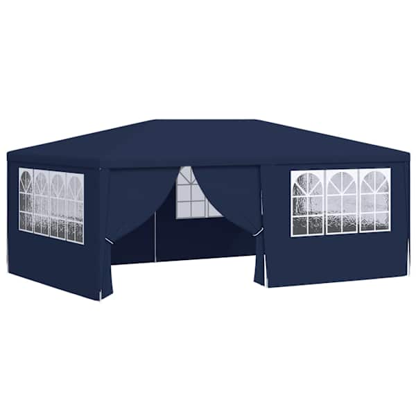 vidaXL professionaalne peotelk k&uuml;lgseintega, 4 x 6 m, sinine 90 g/m&sup2;