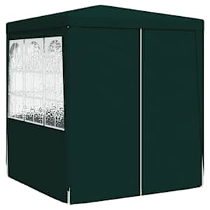 Profesionální party stan s bočnicemi 2 x 2 m zelený 90 g/m² - obrázek 3