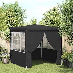 Profi party stan s bočnicemi 2,5 x 2,5 m antracitový 90 g/m² - obrázek 1