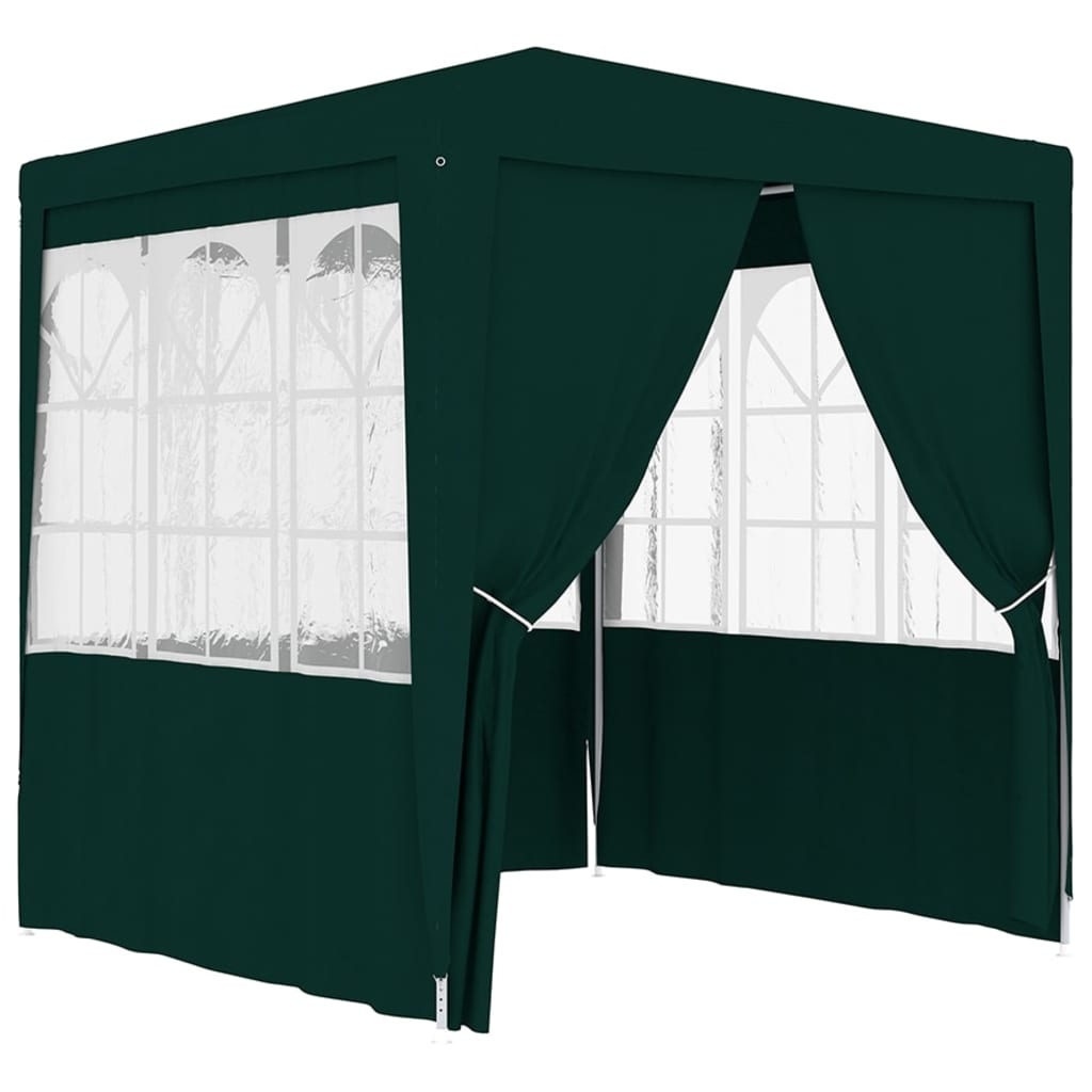 vidaXL Profi party stan s bočnicemi 2,5 x 2,5 m zelený 90 g/m²