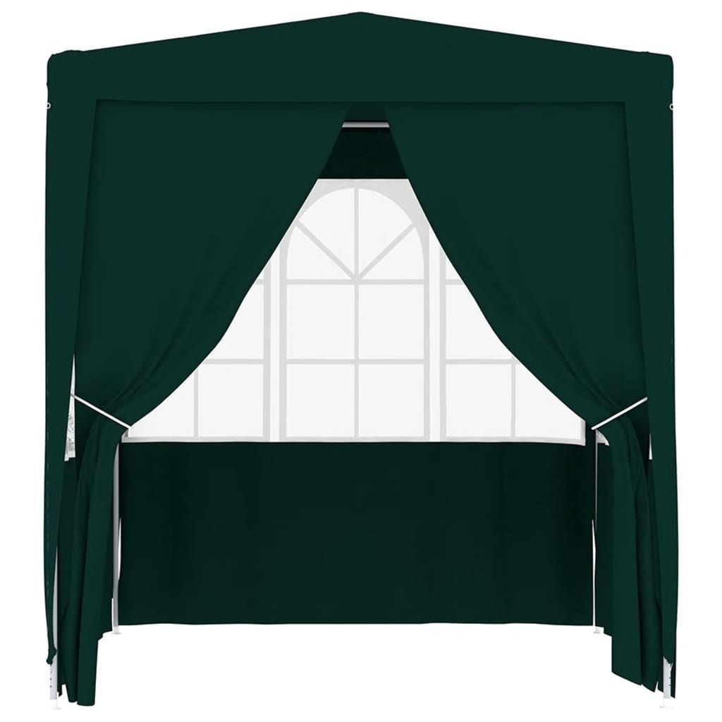 vidaXL Partytent met zijwanden professioneel 90 g/m² 2,5x2,5 m groen afbeelding