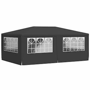 Profesionální party stan s bočnicemi 4x6 m antracitový 90 g/m² - obrázek 6