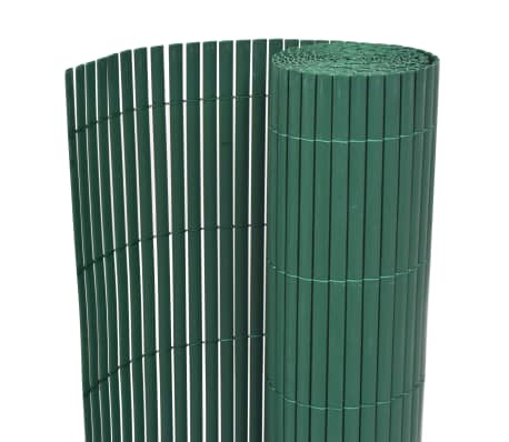 vidaXL kahepoolne piirdeaed 170 x 500 cm, roheline
