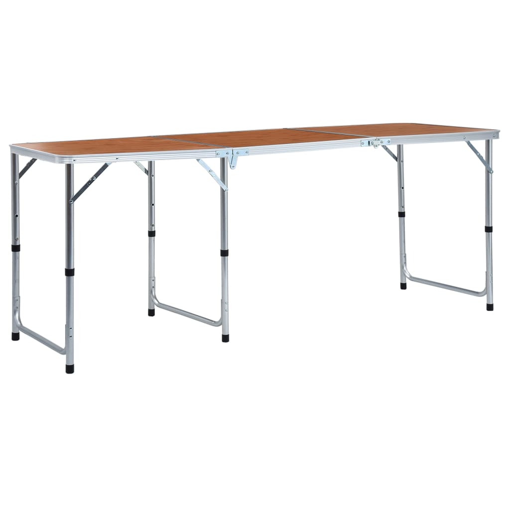 Bilde av Vidaxl Sammenleggbart Campingbord Aluminium 180x60 Cm