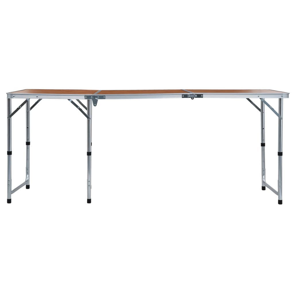 Thumbnail - vidaXL Klappbarer Campingtisch Aluminium 180 x 60 cm