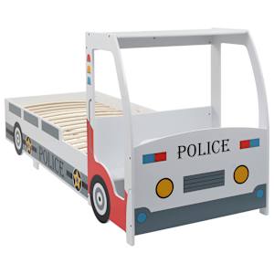 Dětská postel policejní auto+matrace z paměťové pěny 90x200 cm - obrázek 3
