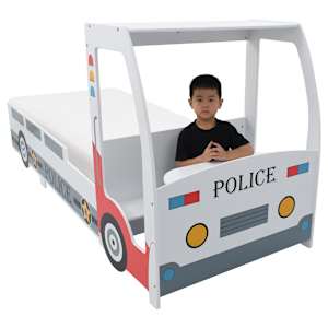 Dětská postel policejní auto s matrací 90 x 200 cm 7 zón H3 - obrázek 4
