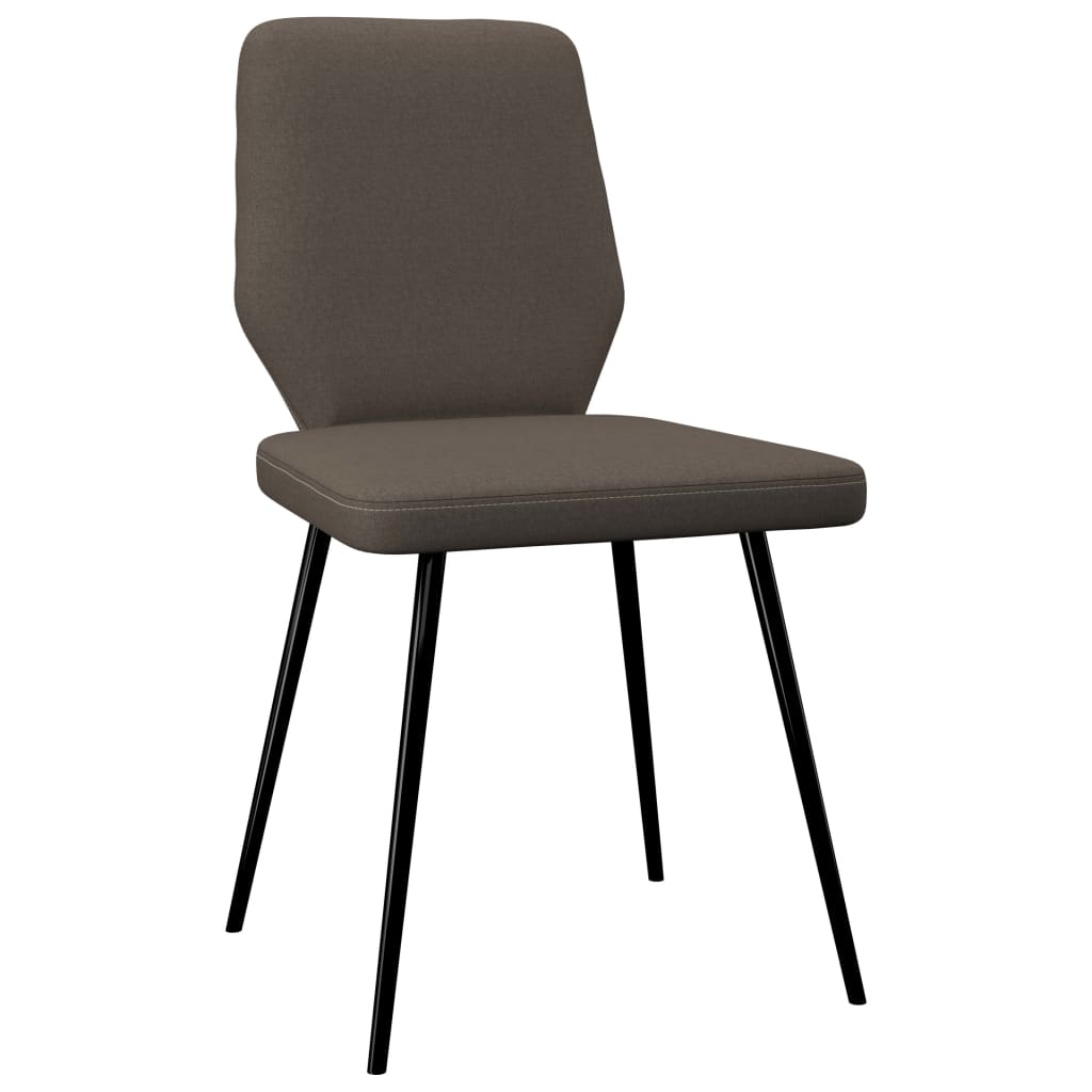 

vidaXL Eetkamerstoelen 2 st stof taupe