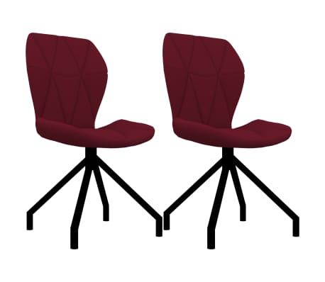 Détails sur vidaXL 2x Chaises de Salle à Manger Rouge Bordeaux Similicuir Dîner Cuisine Détails sur vidaXL 2x Chaises de Salle à Manger Rouge Bordeaux Similicuir Dîner Cuisine