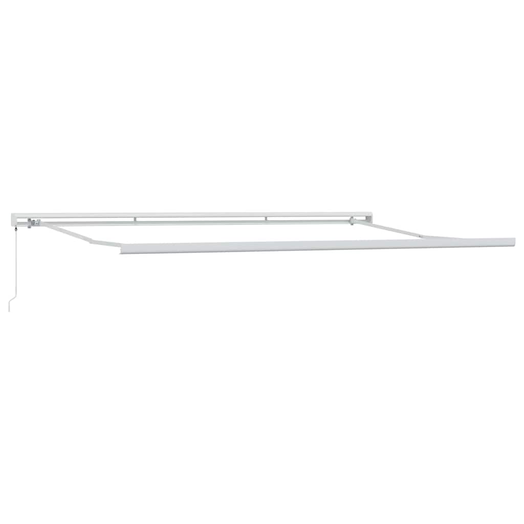 Aurinkovarjo Valkoinen 5 x 3 m Metalli