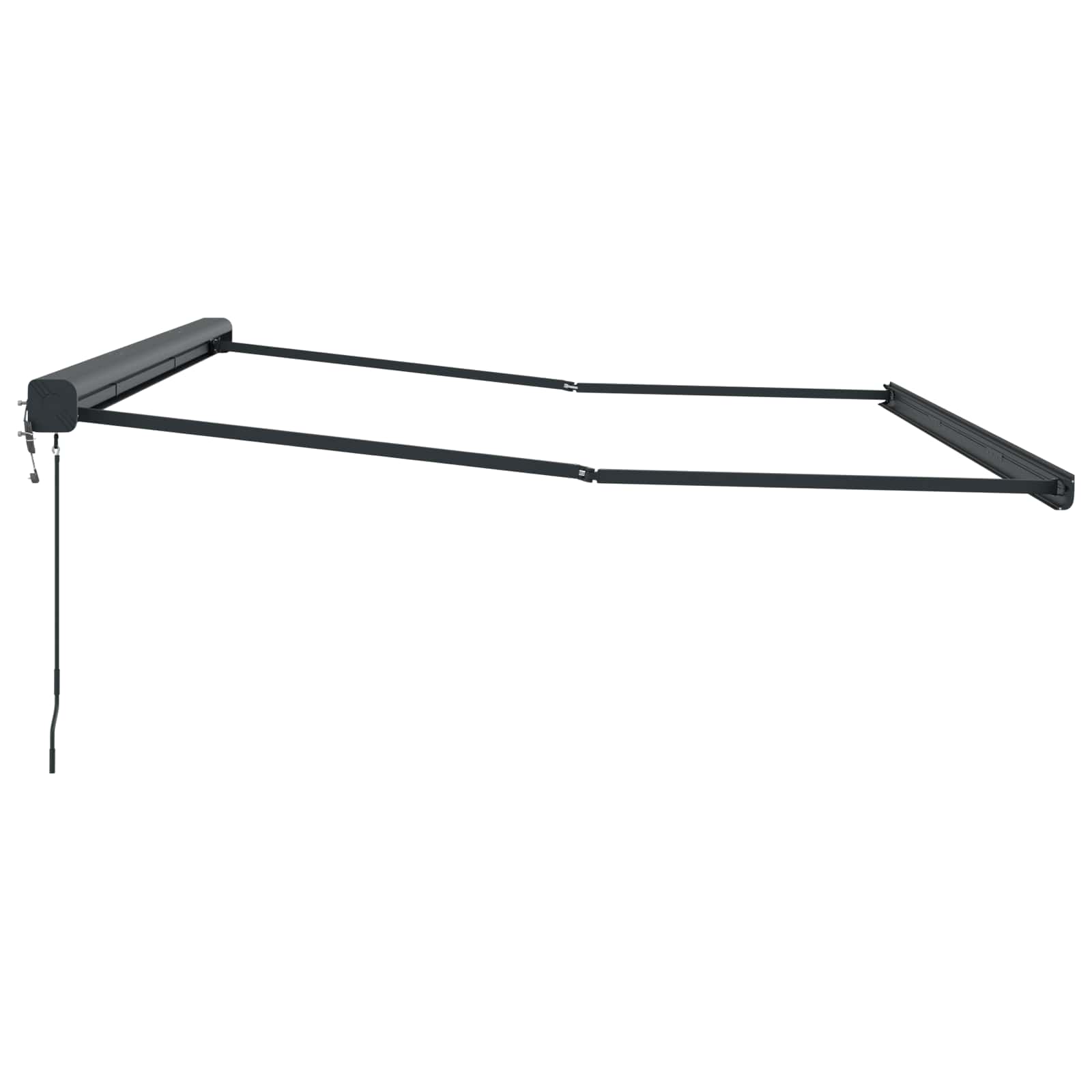 Zijde Frame Antraciet 500 × 300 cm Aluminium - Afbeelding 5