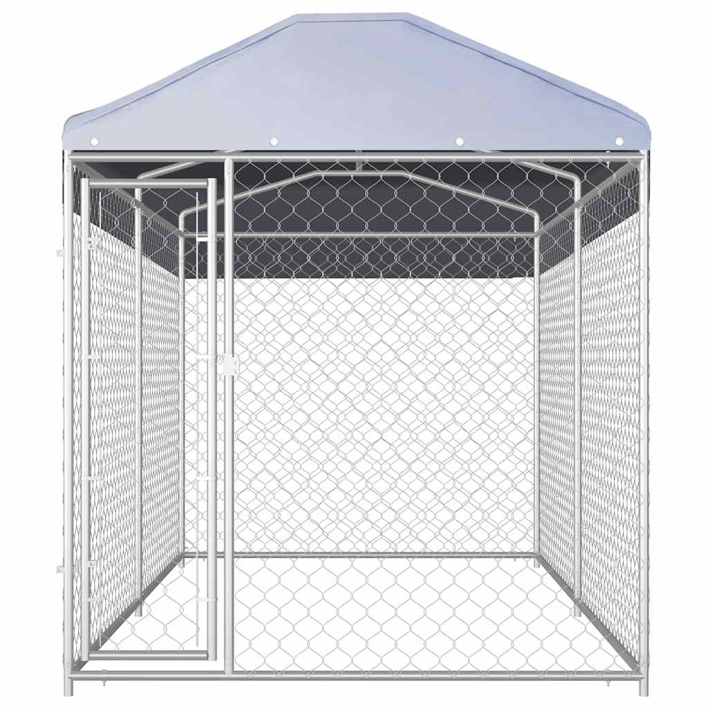 

vidaXL Hondenkennel voor buiten met dak 382x192x225 m