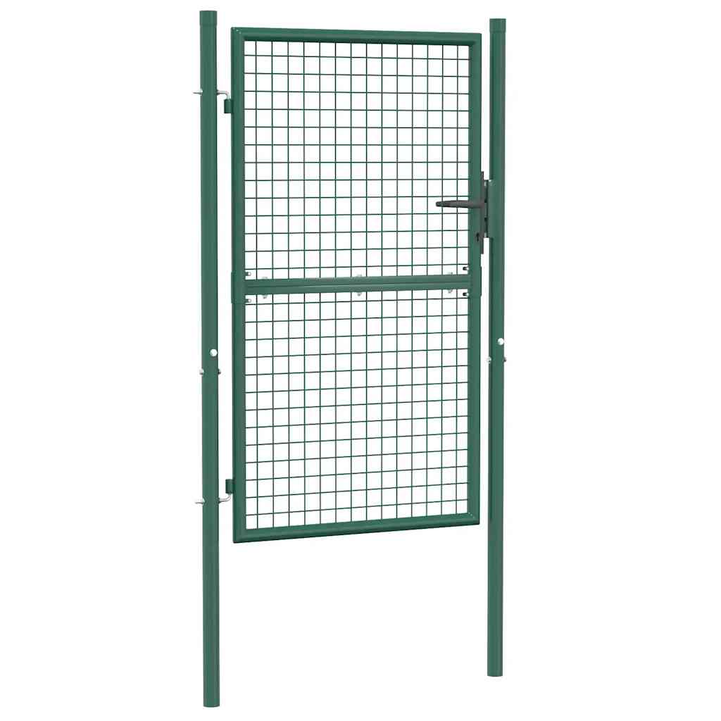 

vidaXL Fence Gate Steel 39.4"x59.1" Green